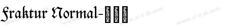 Fraktur Normal字体转换